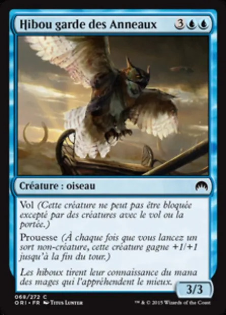 Hibou garde des Anneaux, carte Magic ORI 68 — extension Magic Origines