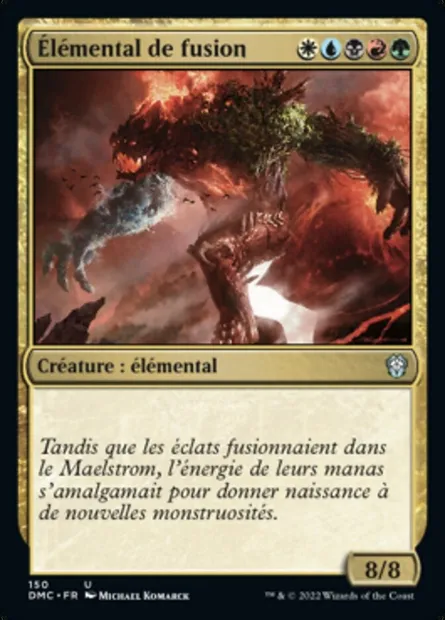 Élémental de fusion, carte Magic DMC 150 — extension Dominaria United Commander