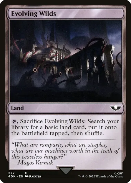 Evolving Wilds, Magic card 40K 277 — Warhammer 40,000 Commander set