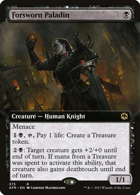 Forsworn Paladin, Magic card AFR 375 — Adventures in the Forgotten Realms set
