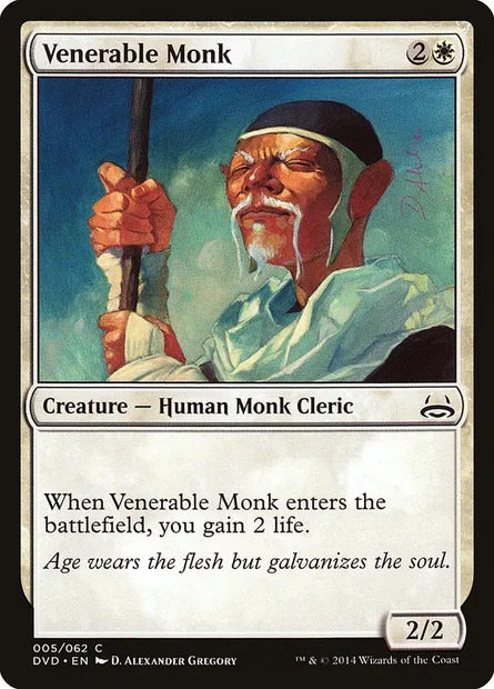 Venerable Monk, Magic card DVD 5 — Duel Decks Anthology: Divine vs. Demonic set