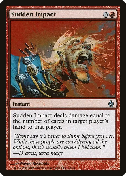 Choc soudain, carte Magic PD2 25 — extension Premium Deck Series: Fire and Lightning