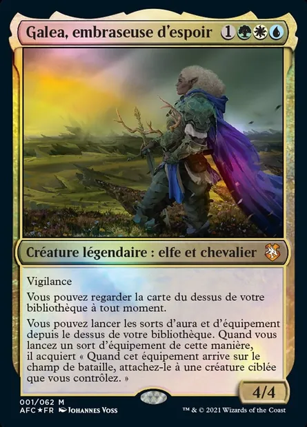 Galea, embraseuse d'espoir, carte Magic AFC 1 — extension Forgotten Realms Commander