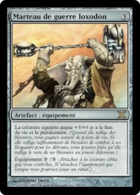 Marteau de guerre loxodon, carte Magic 10E 332 — extension Dixième édition