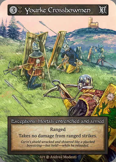 Yourke Crossbowmen, carte Sorcery BET 189 — extension Beta