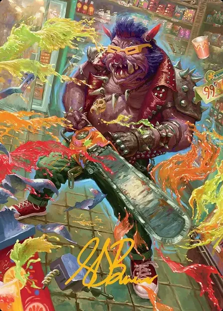 Bebop, Porcine Punk // Bebop, Porcine Punk, carte Magic ATMT 52 — extension Teenage Mutant Ninja Turtles Art Series