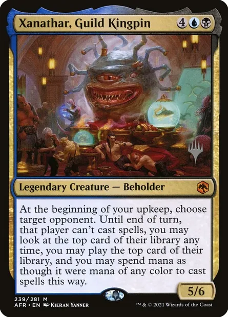 Xanathar, Guild Kingpin, Magic card PAFR 239p — Adventures in the Forgotten Realms Promos set