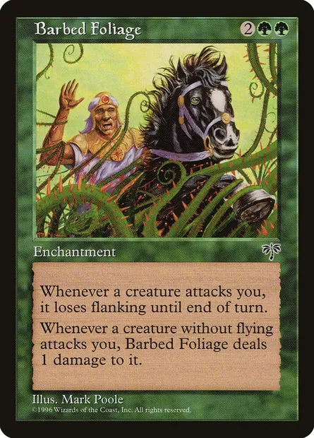 Barbed Foliage, Magic card MIR 207 — Mirage set
