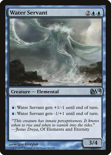 Water Servant, Magic card M14 80 — Magic 2014 set
