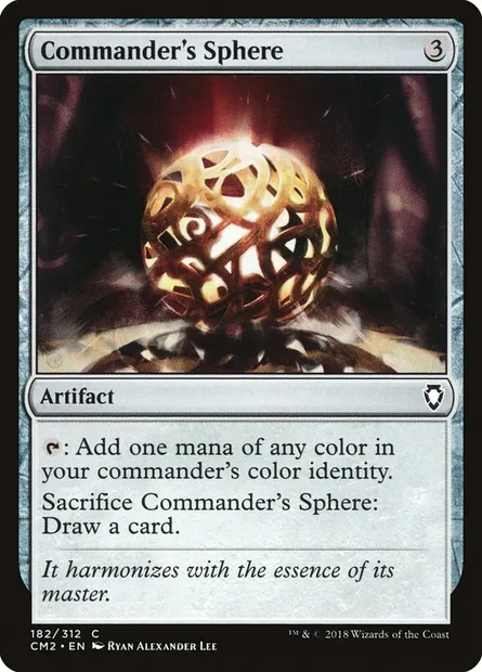 Commander's Sphere, Magic card CM2 182 — Commander Anthology Volume II set