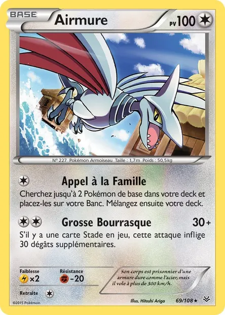 Airmure, carte Pokémon ROS 69 — extension Ciel Rugissant