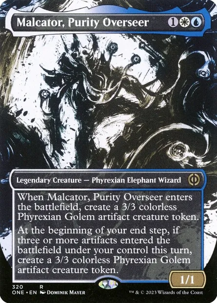 Malcator, Purity Overseer, Magic card ONE 320 — Phyrexia: All Will Be One set