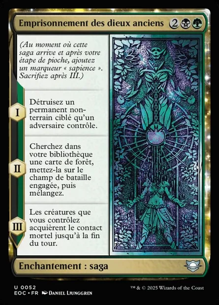 Emprisonnement des dieux anciens, carte Magic EOC 52 — extension Edge of Eternities Commander