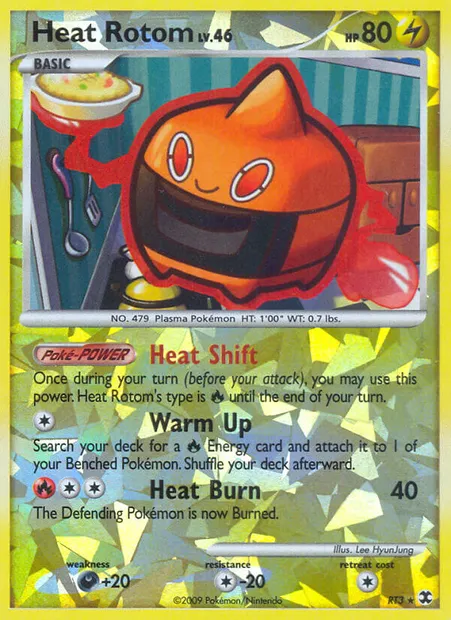 Heat Rotom, Pokémon card RR RT3 — Rising Rivals set