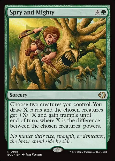 Spry and Mighty, Magic card ECL 195 — Lorwyn Eclipsed set