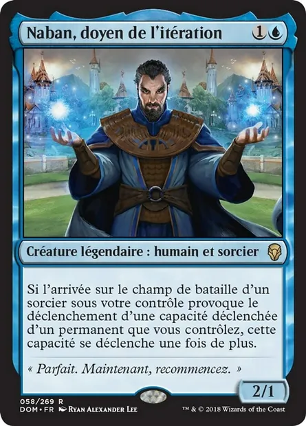 Naban, doyen de l'itération, carte Magic DOM 58 — extension Dominaria