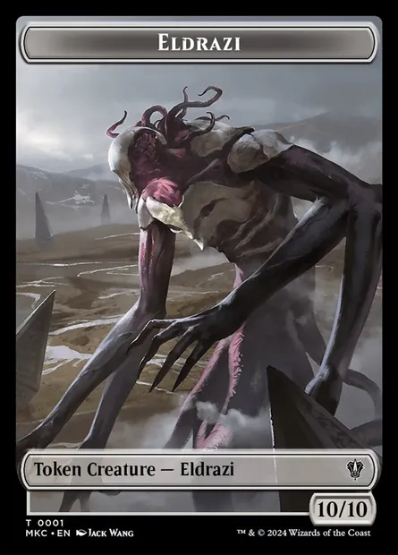 Eldrazi, carte Magic TMKC 1 — extension Murders at Karlov Manor Commander Tokens