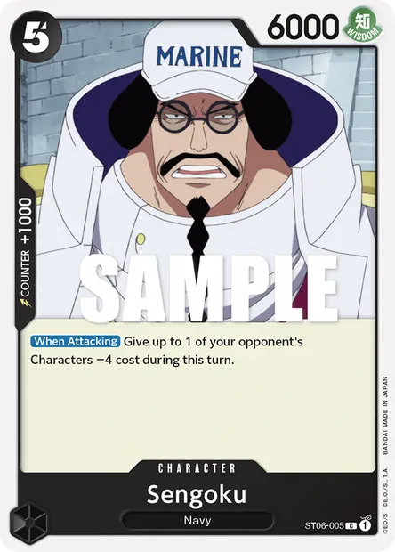 Sengoku, carte One Piece ST06-005 — extension Absolute Justice