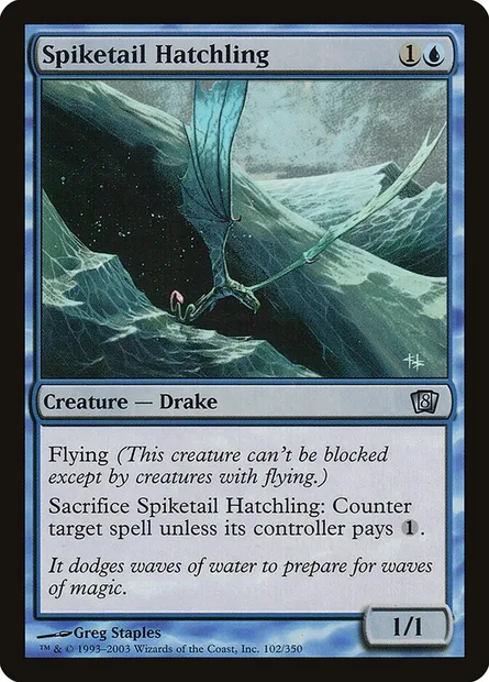 Spiketail Hatchling, Magic card 8ED 102★ — Eighth Edition set