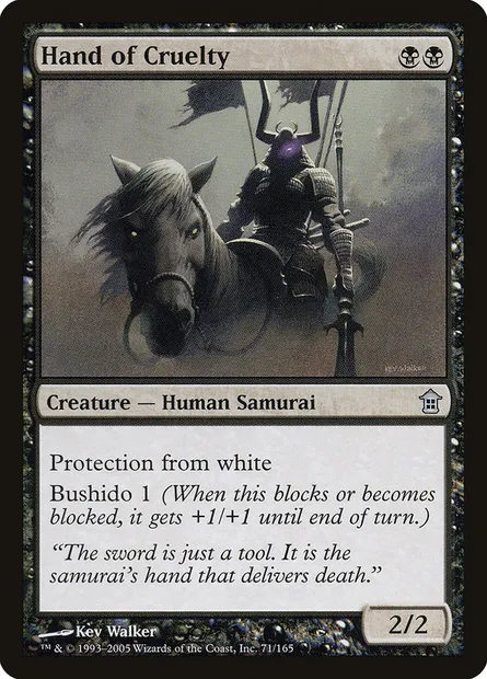 Main de cruauté, carte Magic SOK 71 — extension Libérateurs de Kamigawa