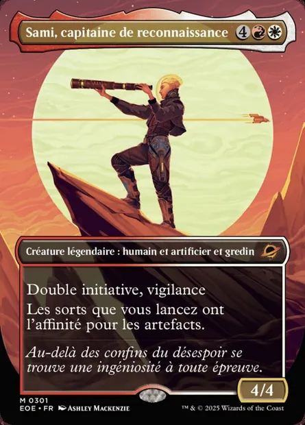 Sami, capitaine de reconnaissance, carte Magic EOE 301 — extension Edge of Eternities