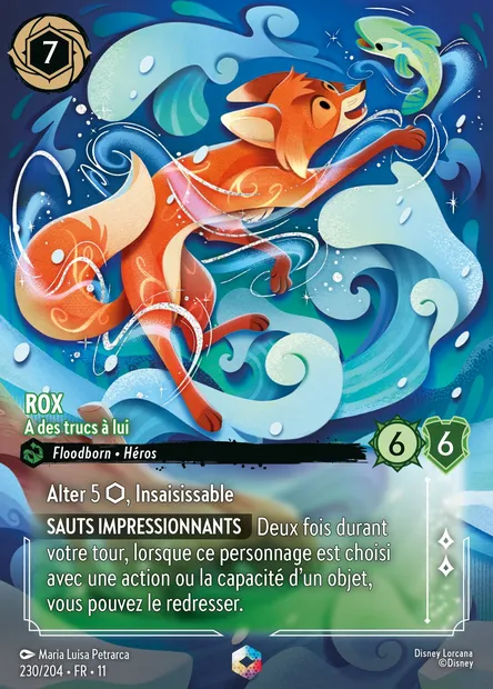 Rox - A des trucs à lui, carte Disney Lorcana CH11-230 — extension Givresort
