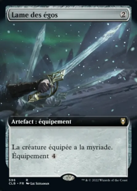 Lame des égos, carte Magic CLB 596 — extension Commander Légendes : la bataille de la Porte de Baldur