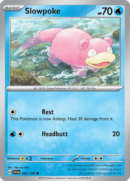 Slowpoke, Pokémon card SVI 042 — Scarlet & Violet set