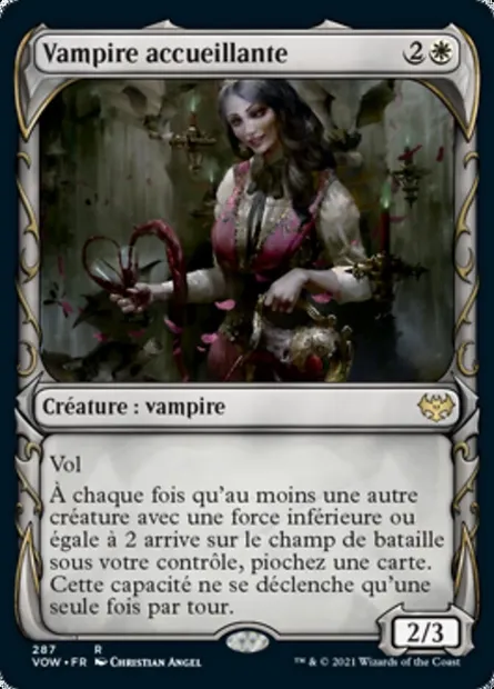 Vampire accueillante, carte Magic VOW 287 — extension Innistrad : noce écarlate