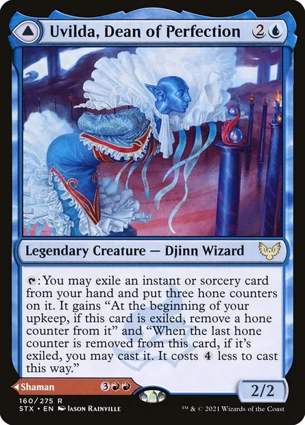 Uvilda, Dean of Perfection // Nassari, Dean of Expression, Magic card STX 160 — Strixhaven: School of Mages set