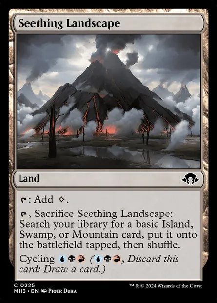 Seething Landscape, Magic card MH3 225 — Modern Horizons 3 set
