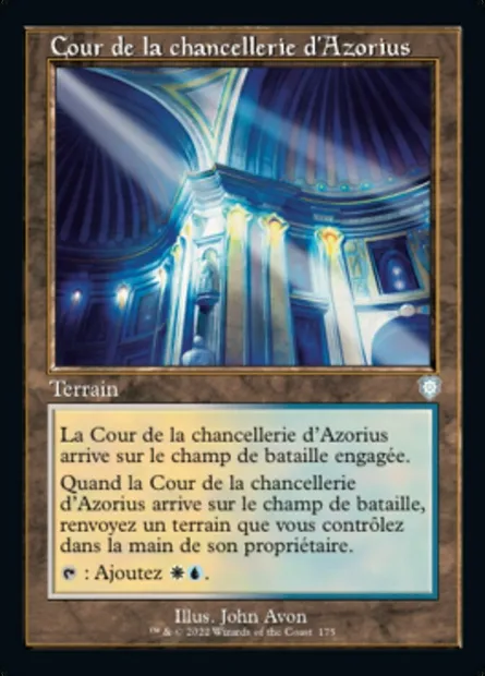 Cour de la chancellerie d'Azorius, carte Magic BRC 175 — extension The Brothers' War Commander