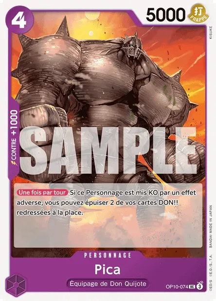Pica, carte One Piece OP10-074 — extension SANG ROYAL