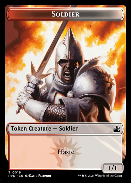 Soldier, Magic card TRVR 16 — Ravnica Remastered Tokens set