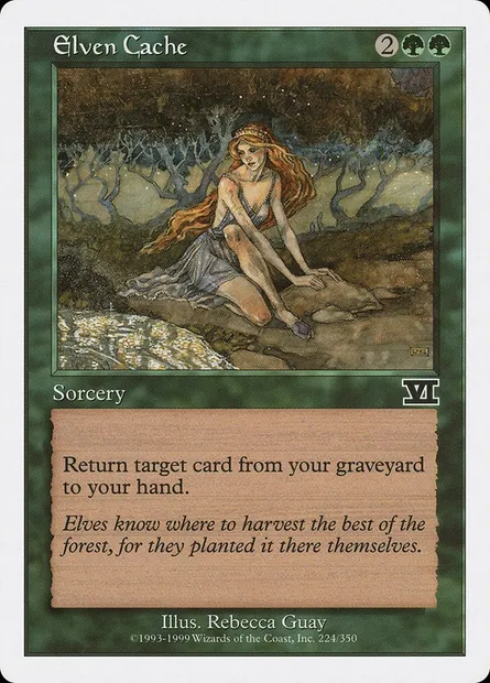 Elven Cache, Magic card 6ED 224 — Classic Sixth Edition set