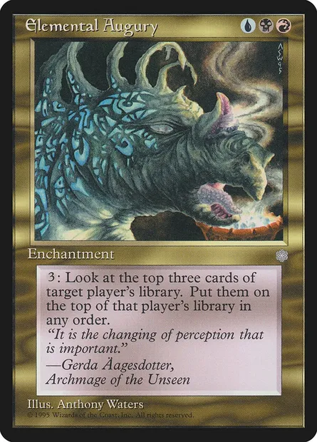 Elemental Augury, Magic card ICE 286 — Ice Age set
