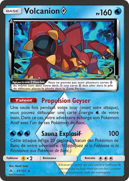 Volcanion ◇, carte Pokémon FLI 31 — extension Lumière Interdite