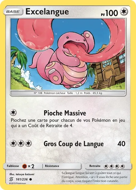 Excelangue, carte Pokémon UNM 161 — extension Harmonie des Esprits