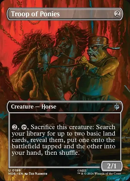 Troop of Ponies, Magic card HOB 199 — The Hobbit set