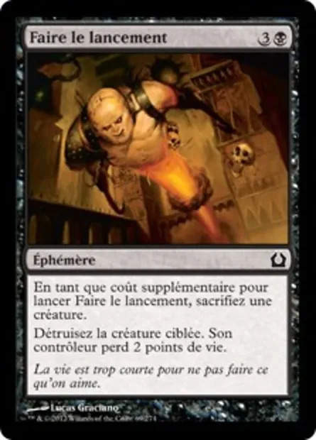 Faire le lancement, carte Magic RTR 69 — extension Retour à Ravnica