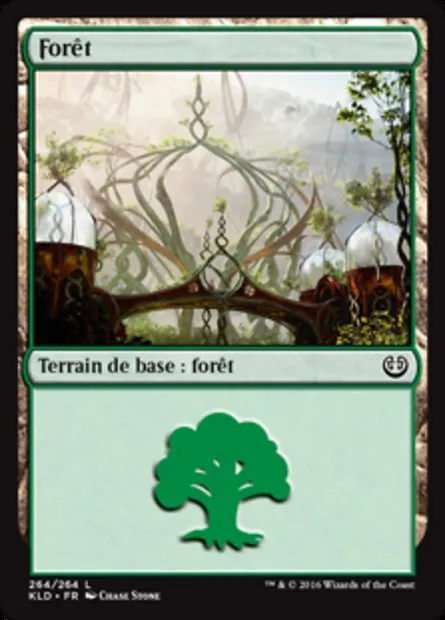 Forêt, carte Magic KLD 264 — extension Kaladesh