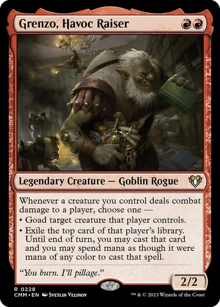 Grenzo, Havoc Raiser, Magic card CMM 228 — Commander Masters set