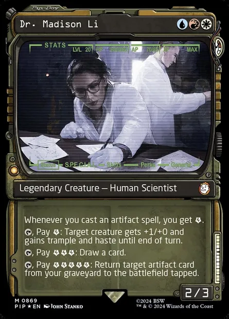 Dr. Madison Li, Magic card PIP 869 — Fallout set
