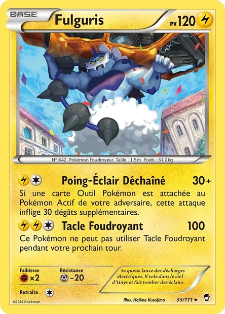 Fulguris, carte Pokémon FFI 33 — extension Poings Furieux