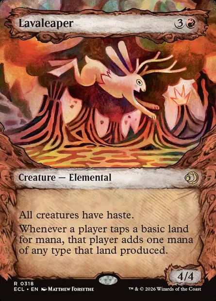 Lavaleaper, Magic card ECL 318 — Lorwyn Eclipsed set