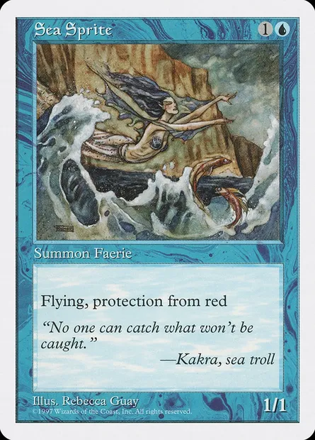 Farfadet marine, carte Magic 5ED 120 — extension Cinquième Edition