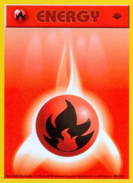 Fire Energy, Pokémon card BS 98 — Base Set set