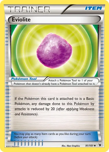 Eviolite, Pokémon card NVI 91 — Noble Victories set