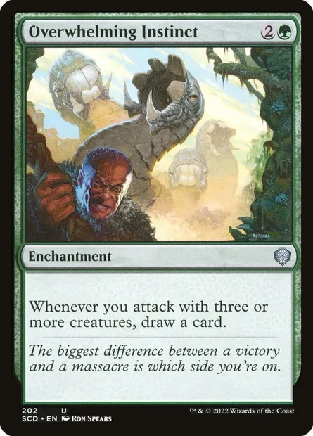 Overwhelming Instinct, Magic card SCD 202 — Starter Commander Decks set