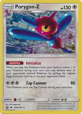 Porygon-Z, Pokémon card PR 105a — Assorted Promos set